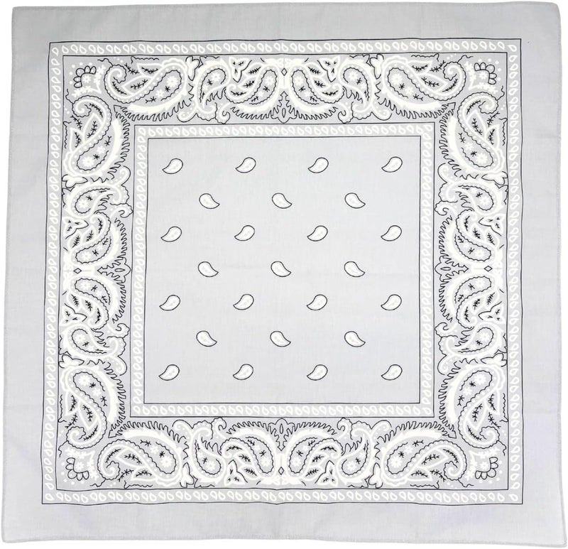 MD Style 3 PCS Extra Large Bandanas 27” x 27” 100% Cotton for Men & Women Paisley Handkerchief Headband Scarf Jumbo Bandana - Image 3